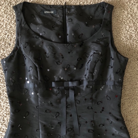 Apanage Party Sequins Dress size S Embellished evening prom formal embroidered - Picture 3 of 12